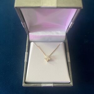 Gilded lab-grown Diamond pendant